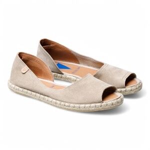 Verbenas Cruz Espadrille Flats 41
Peep Toe Suede Leather Sock
Comfort